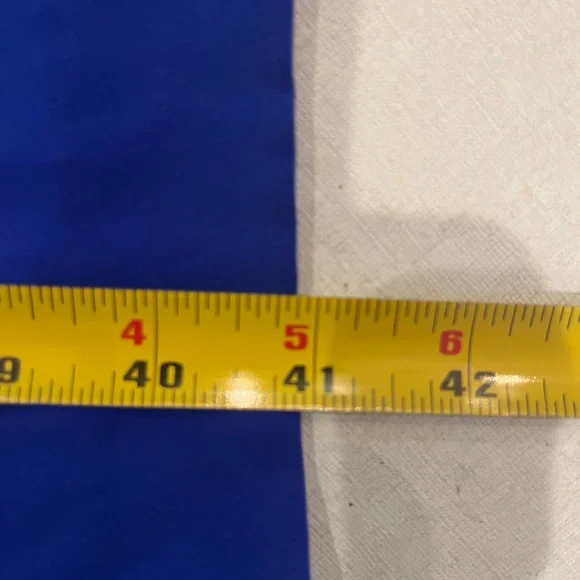 Vintage rhinestone scoop neck bright blue silk dress. Gorgeous color! - Picture 12 of 12